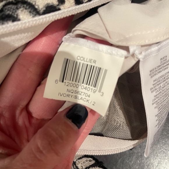 BCBG Maxazaria ivory / black size 2 dress - Picture 4 of 5